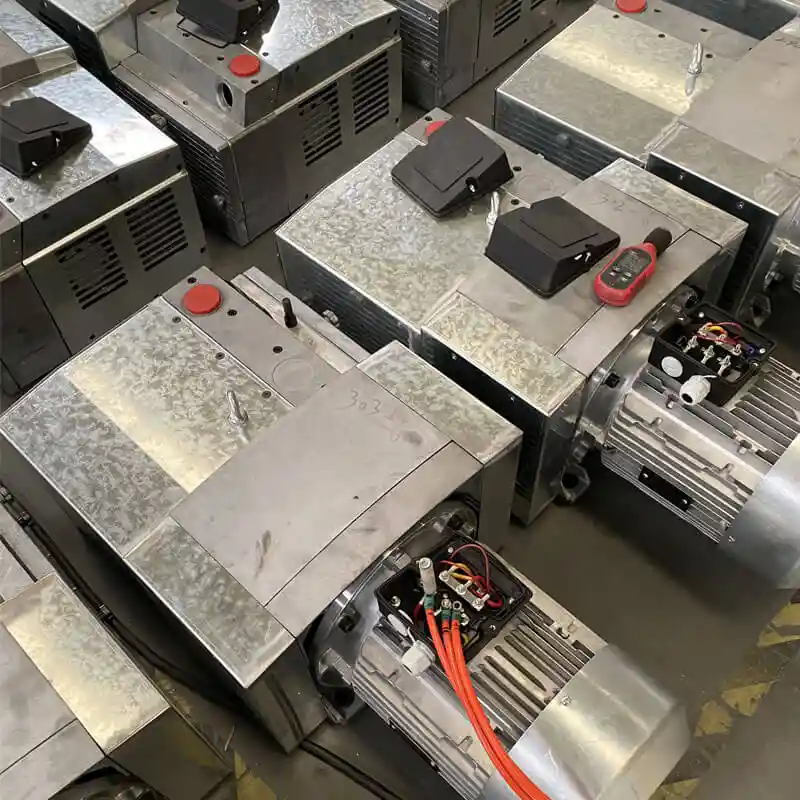 Dry rotary vacuum pump testing