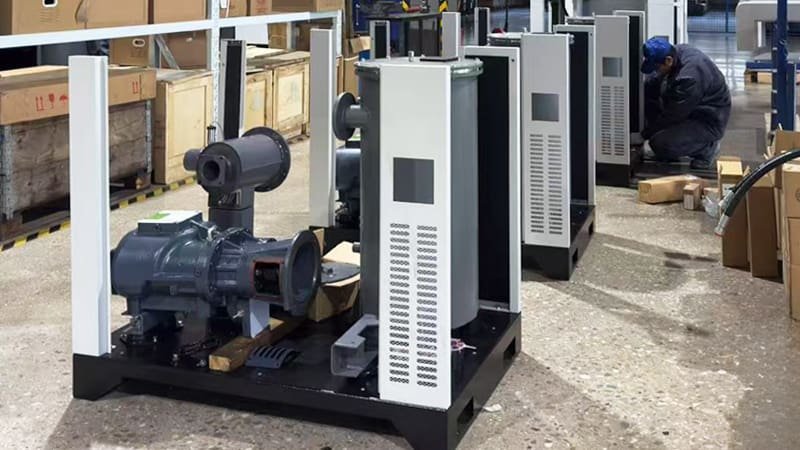 assembly of rough vacuum pumps