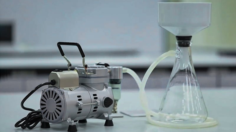 noisy lab vacuum pump