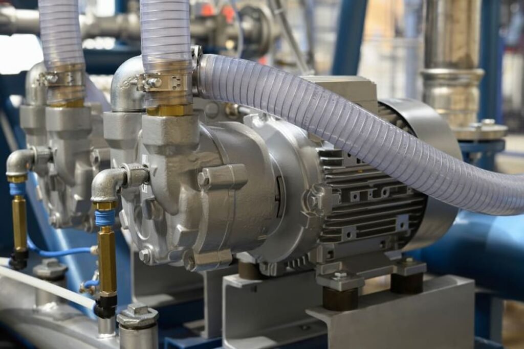 vacuum pump overheating and restarting