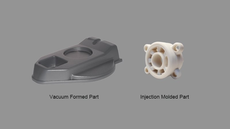 Vacuum Formed Part vs Injection Molded Part