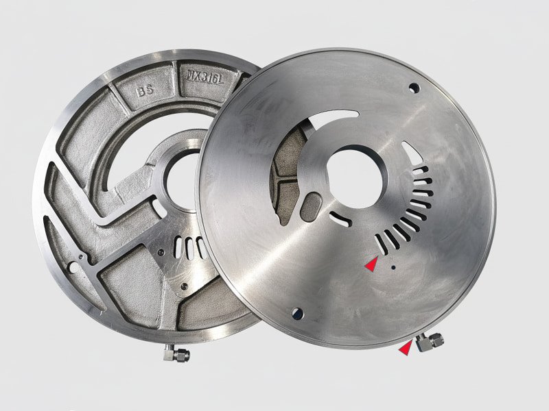 liquid ring port plate