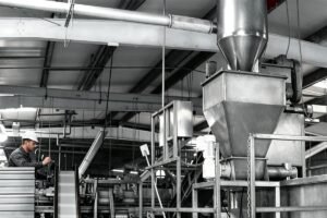 screw blower for pneumatic conveying